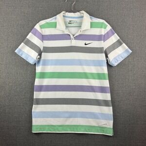 Nike Striped Polo Shirt in White, Light Blue, Green, Lavender, Gray